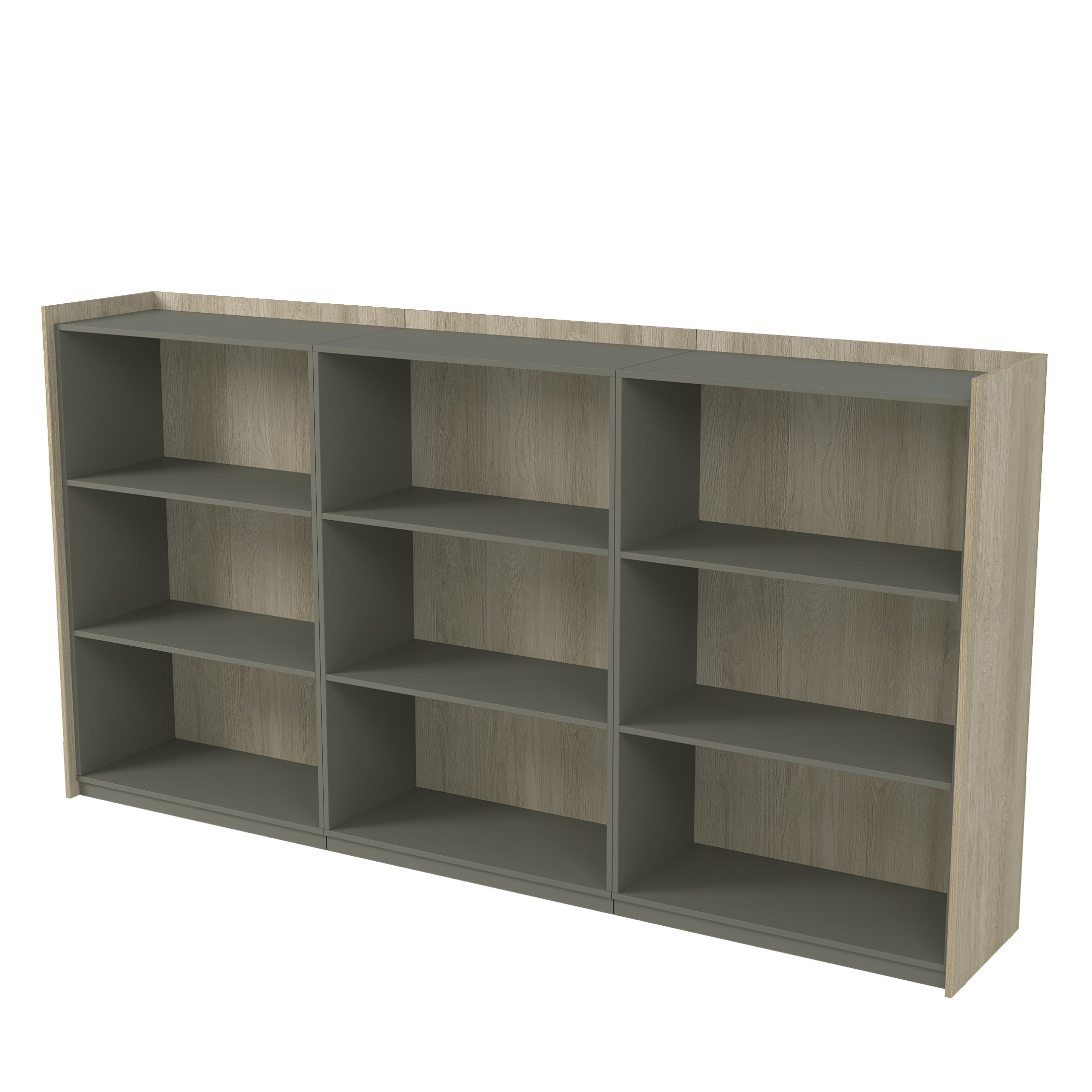 Шкаф средний, со стеклом трехсоставный Magnetic фото 1