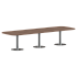 Конференц стол ПРГ-7 Орех Французский/Алюминий 3600х1200х750 фото 0