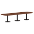 Конференц стол ПРГ-7 Орех Французский/Алюминий 3600х1200х750 фото 0