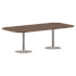 Конференц стол ПРГ-8 Орех Французский/Алюминий 2400х1200х750 фото 0