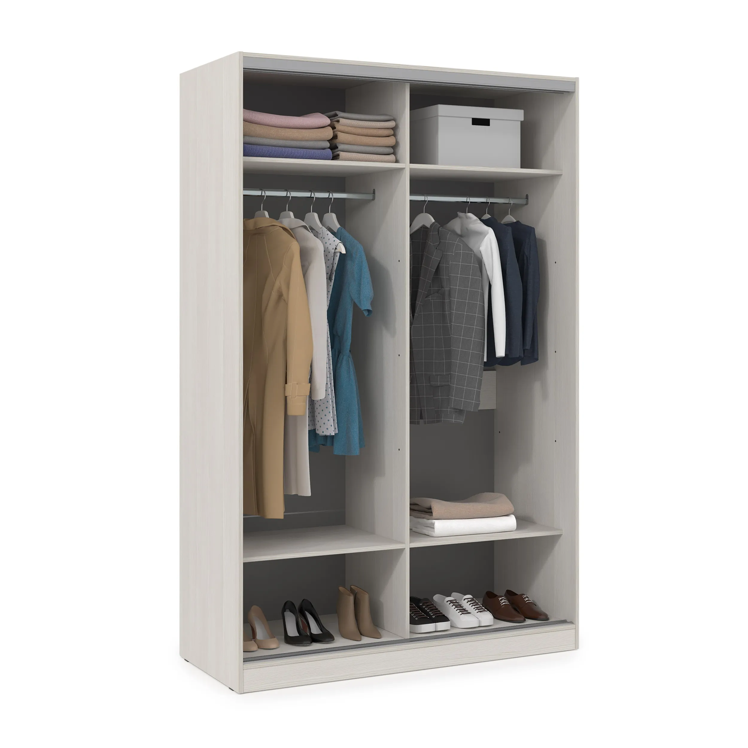 Шкаф-купе 2-дверный со штангами (база 1) фото 3