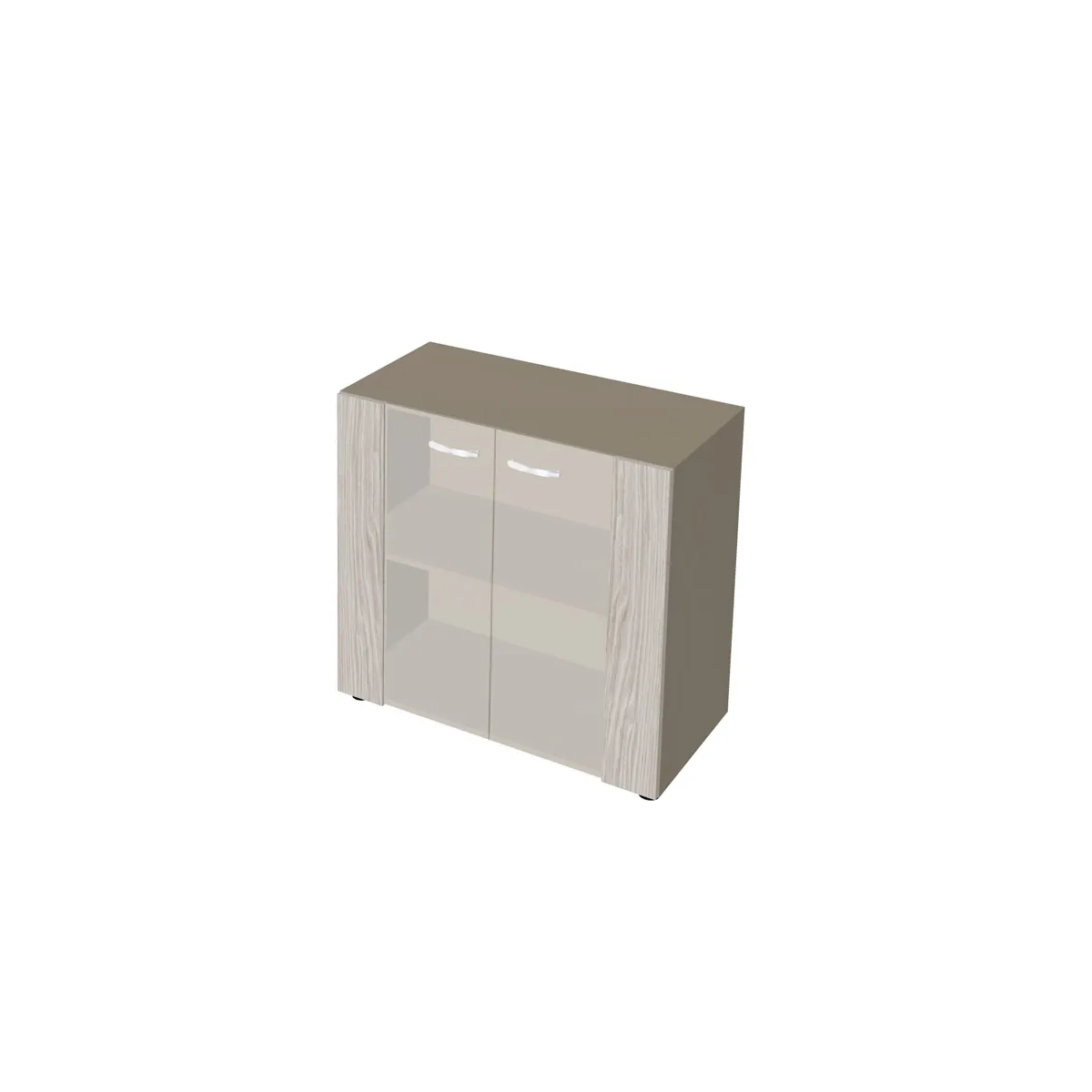 Низкий шкаф со стеклянными фасадами NT-41 фото 0