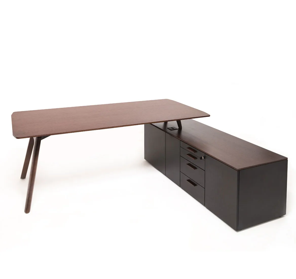 Стол письменный с опорной тумбой RAIL фото 0