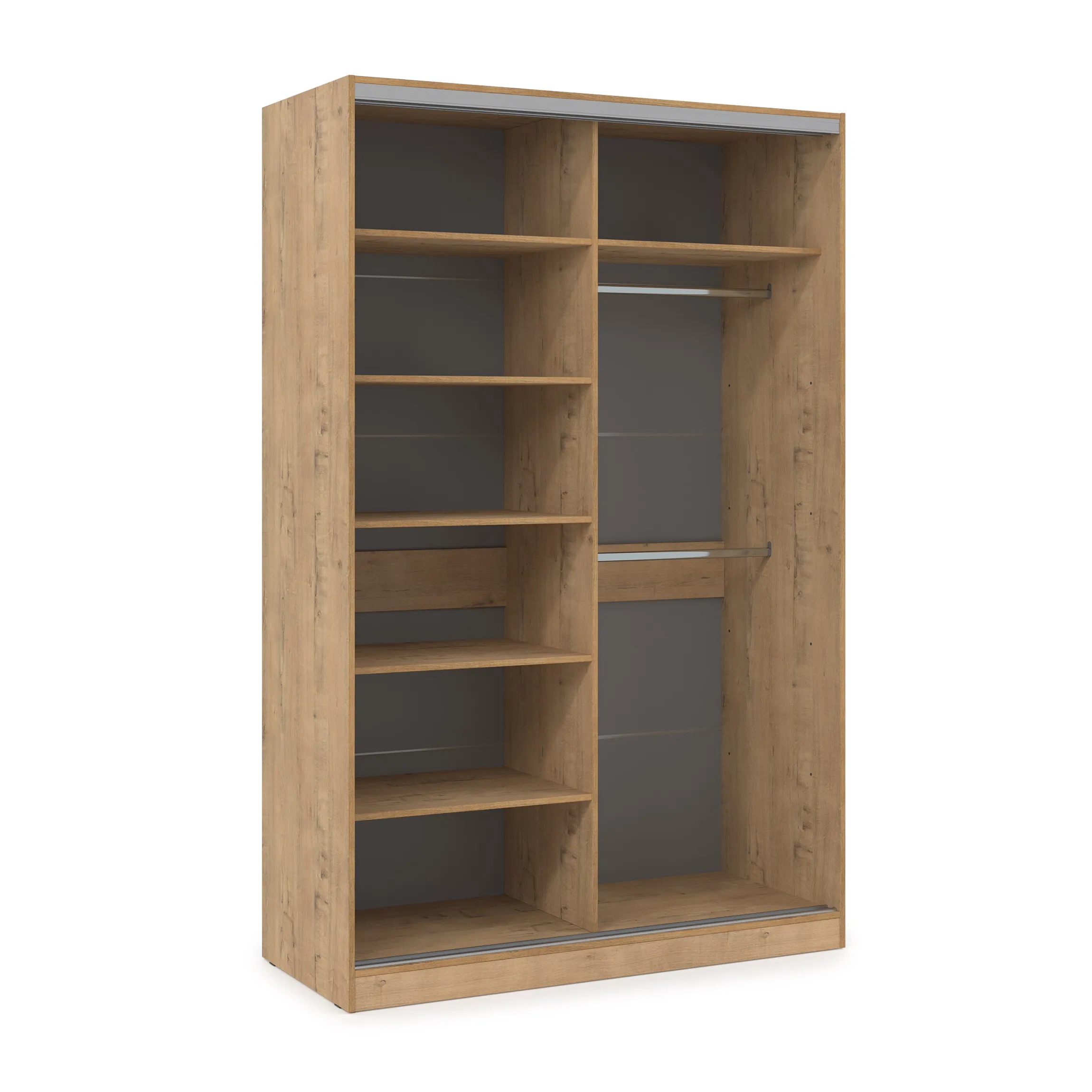 Шкаф-купе 2-дверный со штангой и полками (база 6) фото 2