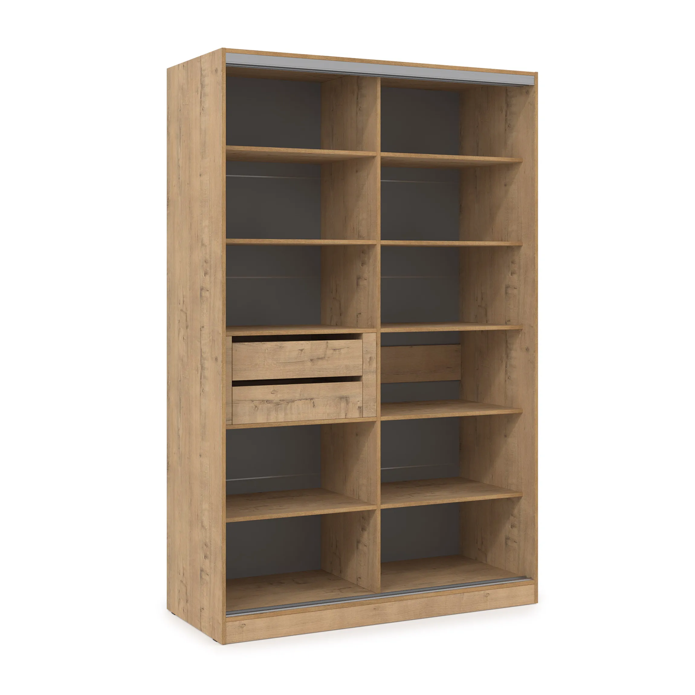 Шкаф-купе 2-дверный с полками (база 9) фото 2