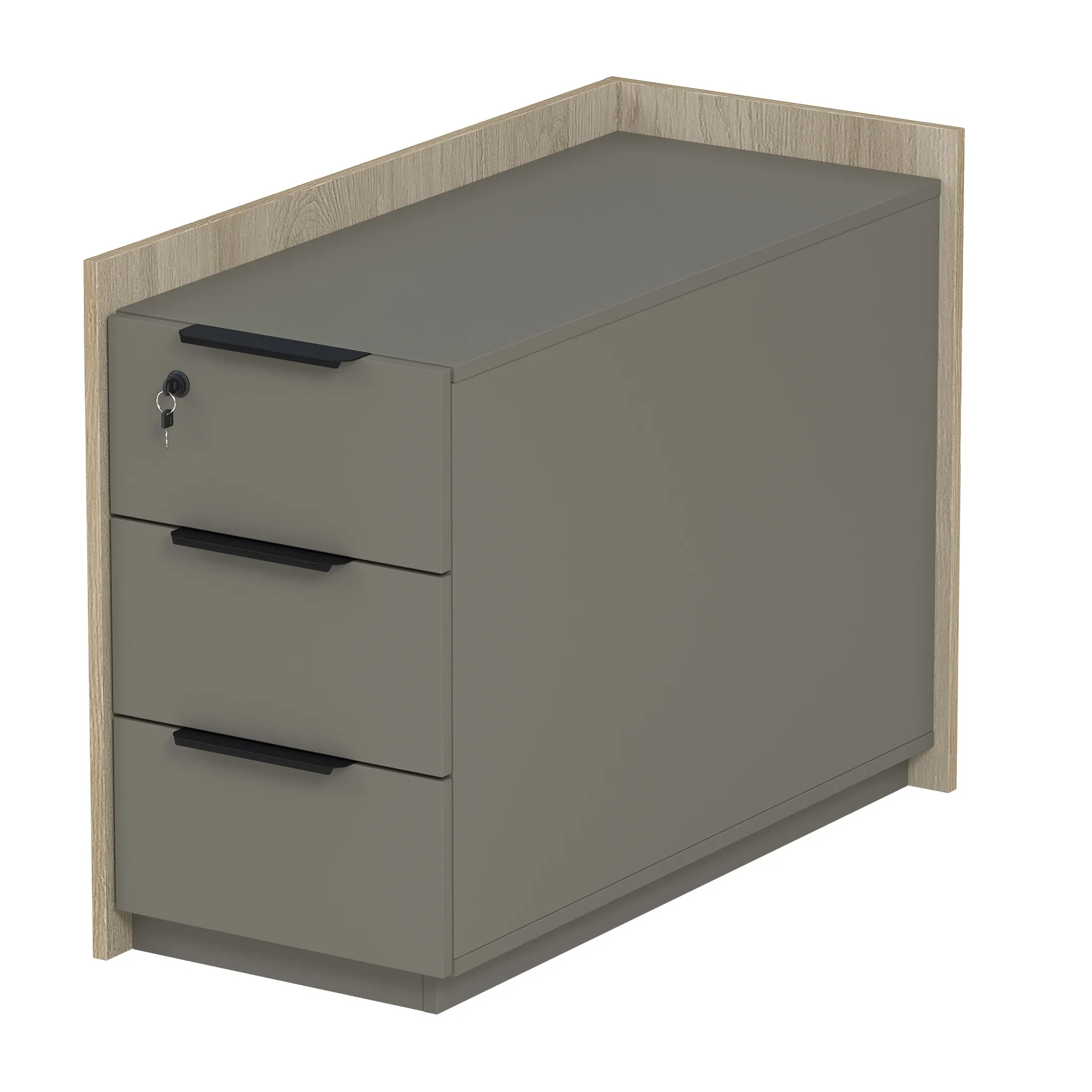 Тумба опорная, угловая с ящиками (правая/левая) Magnetic фото 0