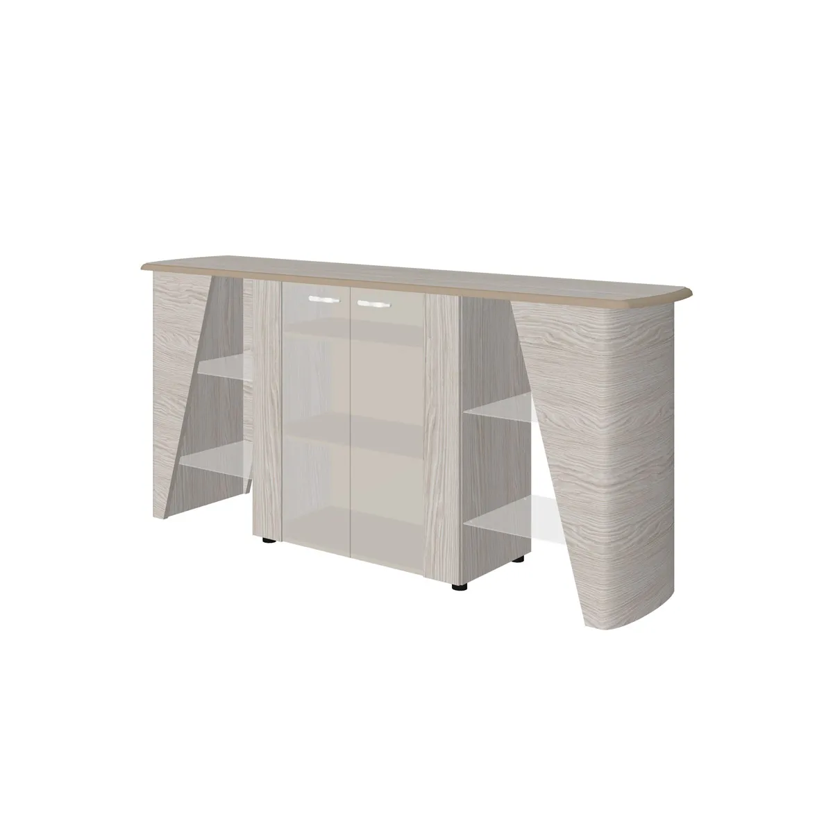 Греденция со стеклянными фасадами NT-34 фото 0